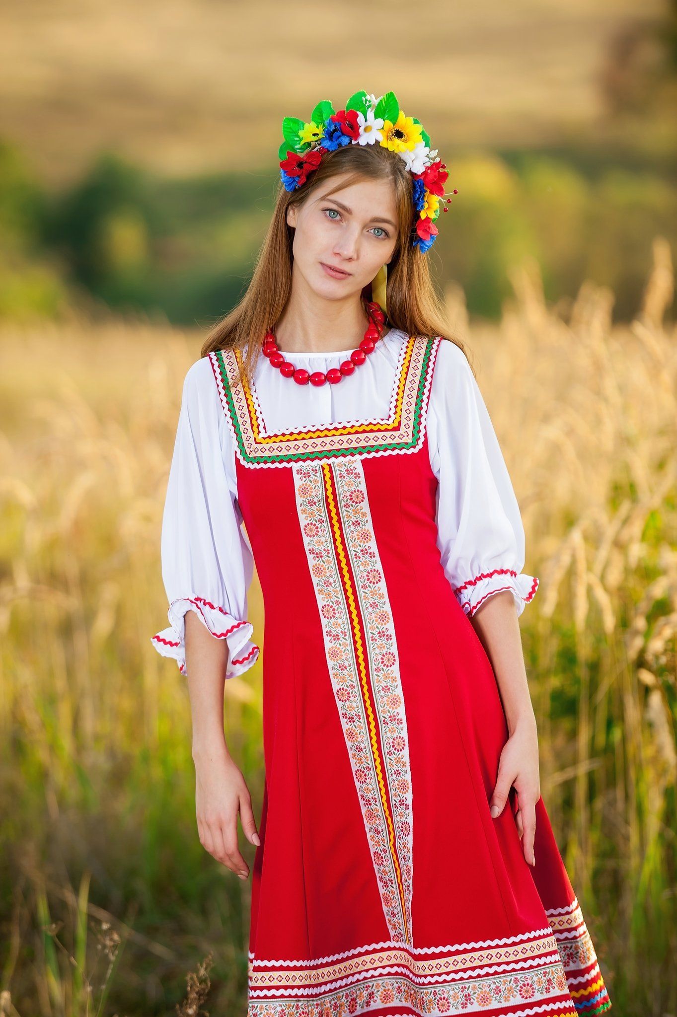 Women in Slavic costumes in Giza