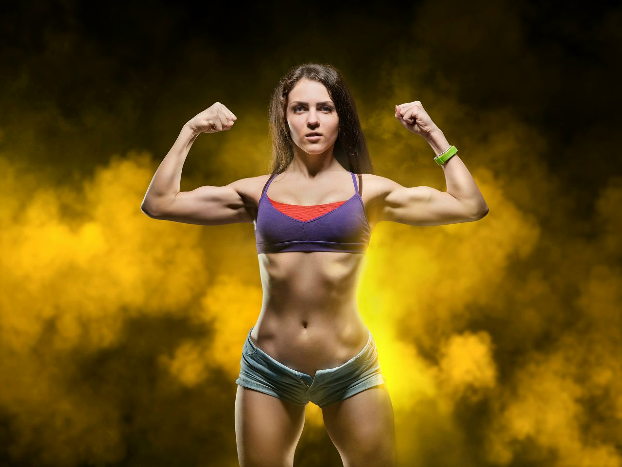 Athletic girls in Giza